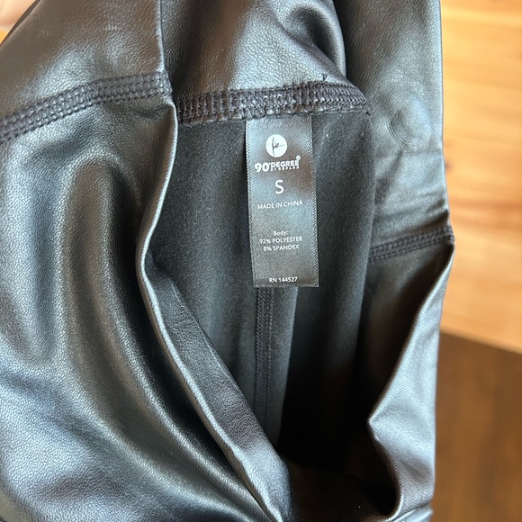 NWT 90 Degree Reflex High Rise Faux Leather Leggings - Picture 9 of 11